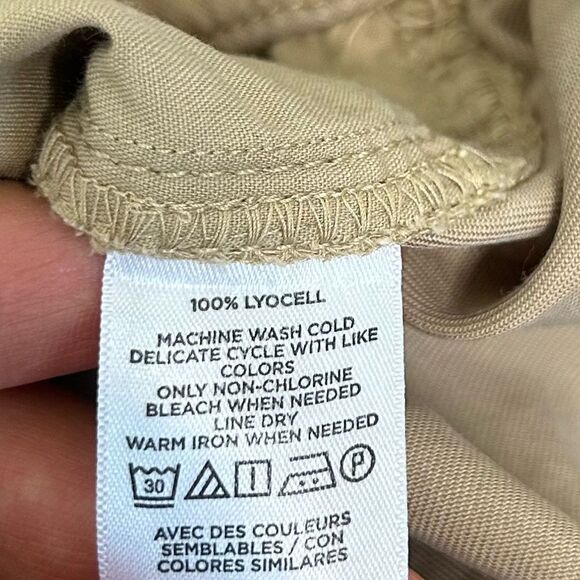 Loft khaki paperbag drawstring waist shorts size xlarge - Picture 5 of 6